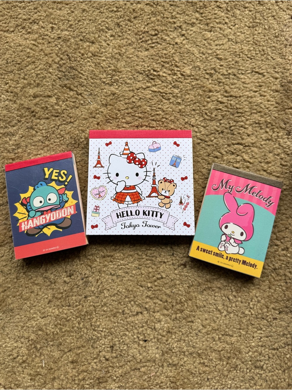 Sanrio character mini notepad sets